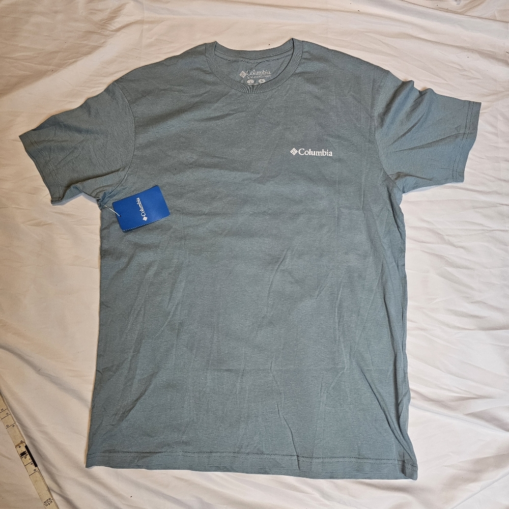 Columbia Men's Blue Crew Neck Short Sleeve T-Shirt